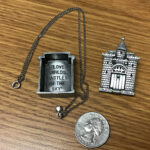 Miniature-Pewter-Castle-Pin-Box-w-Necklace-1